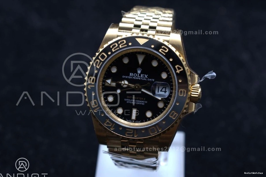 Best on GMT GRNR YG Dial Master Edition 928 126718 Versatile Jubilee Clean II CHS 1:1 Bracelet DD3285 Black 1029